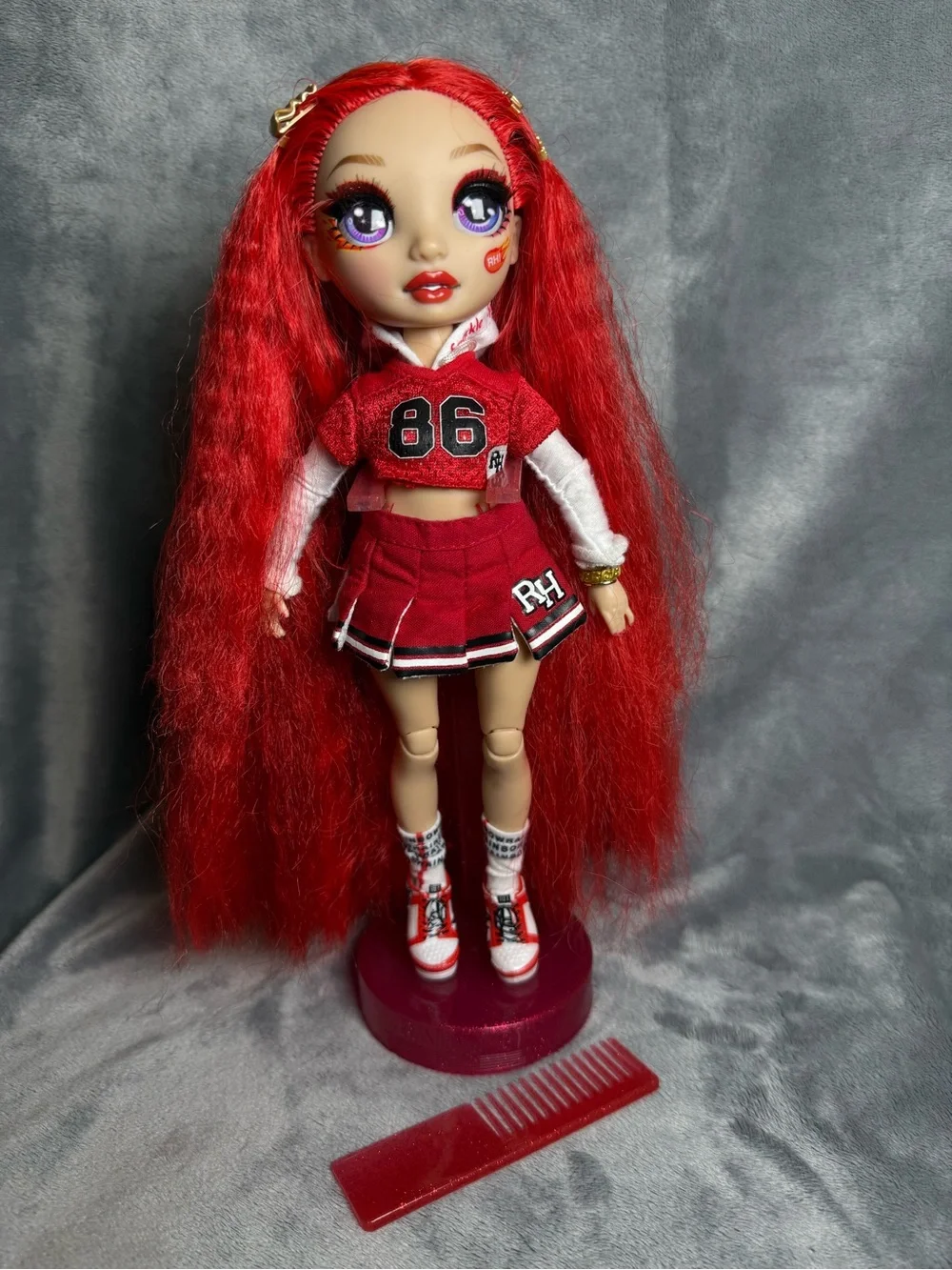 Rainbow High Cheer Ruby Anderson Red Doll – No Pom-Poms